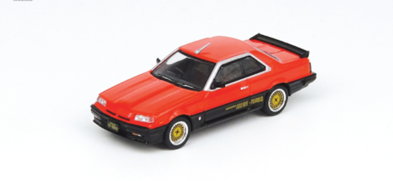 1/64 Inno Nissan Skyline 2000 RS-X Turbo (DR30) RHD (Right Hand Drive) Red and Black Diecast Car Model