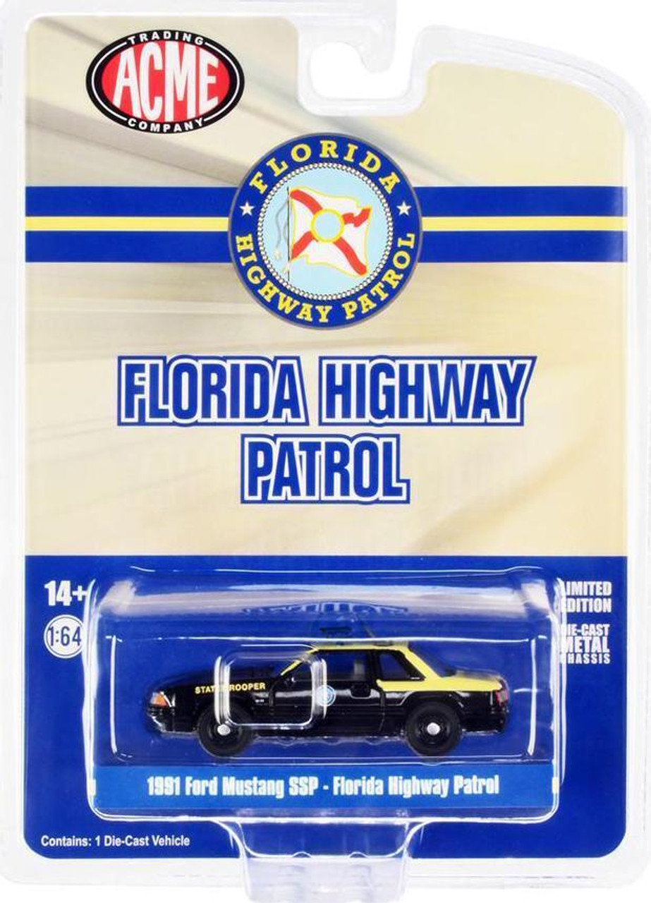 1/64 ACME 1991 Ford Mustang SSP Florida Highway Patrol