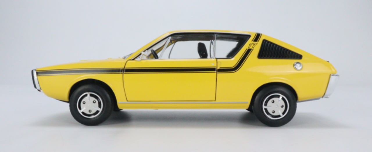  1/18 Solido 1973 Renault R17 Mk.1 TL Jaune Citron Diecast Car Model