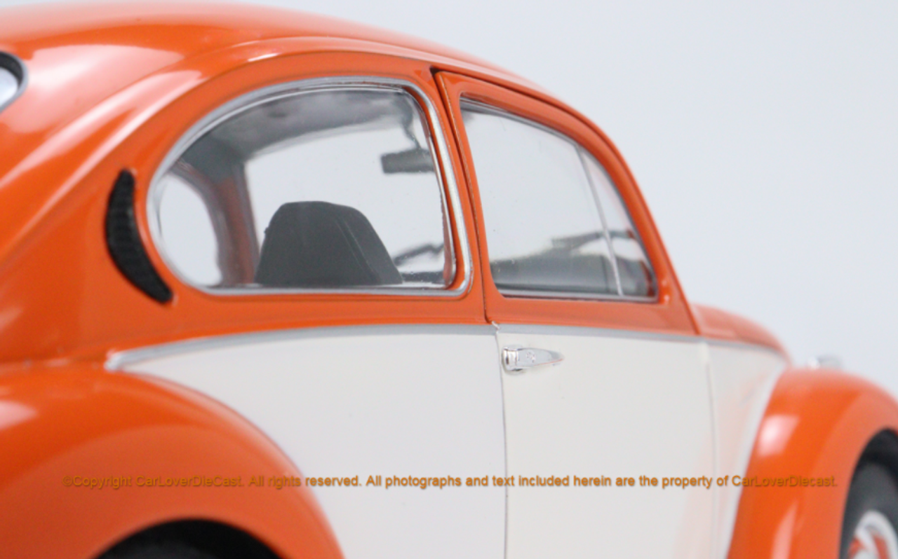  1/18 Solido 1974 Volkswagen Beetle 1303 Bi-Color Orange Diecast Car Model