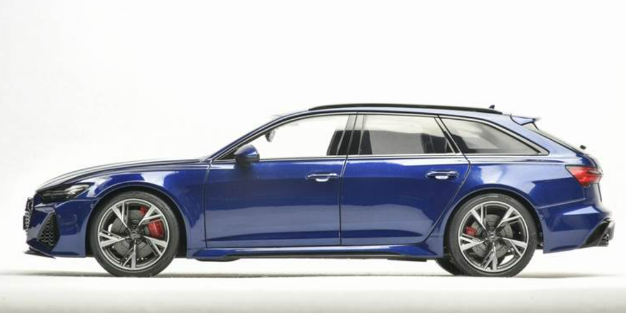 1/18 Polar Master Audi RS6 C8 (Blue) Diecast Car Model