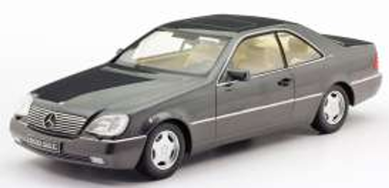 1/18 KK-Scale 1992 Mercedes-Benz 600 SEC (C140) (Grey) Diecast Car Model