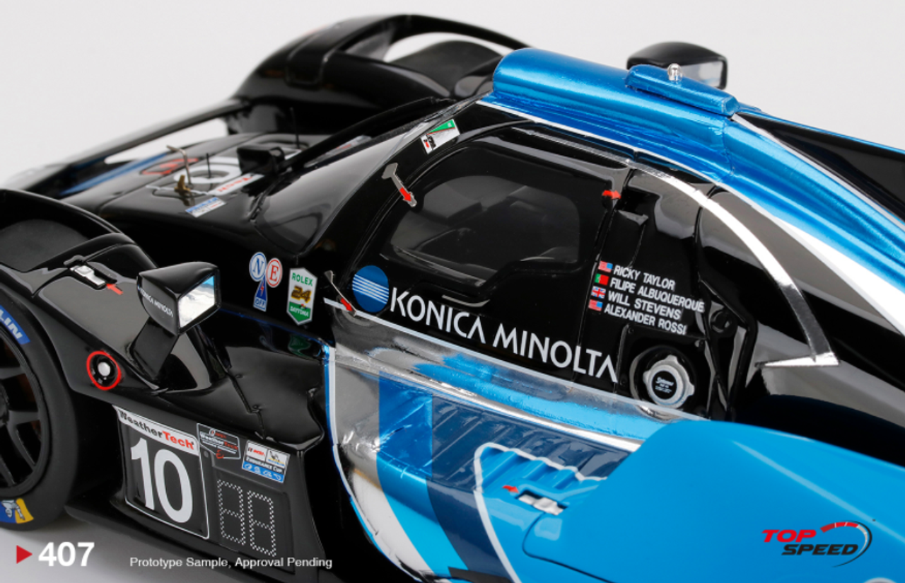  1/18 Top Speed Acura ARX-05 DPi #10  No. 10 Konica Minolta Acura ARX-05  2022 IMSA Daytona 24 Hrs  Pole Sitter Resin Car Model