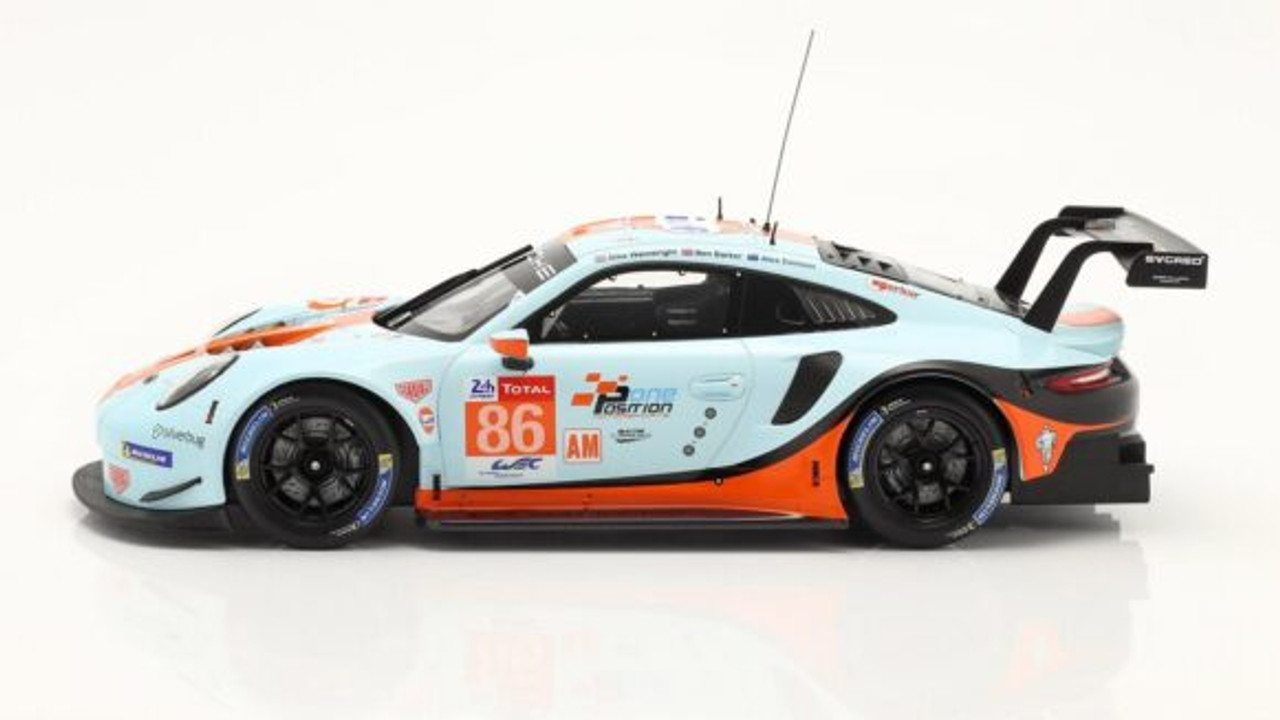 1/18 IXO Porsche 911 (991) RSR Gulf #86 24h Le Mans 2018 Car Model