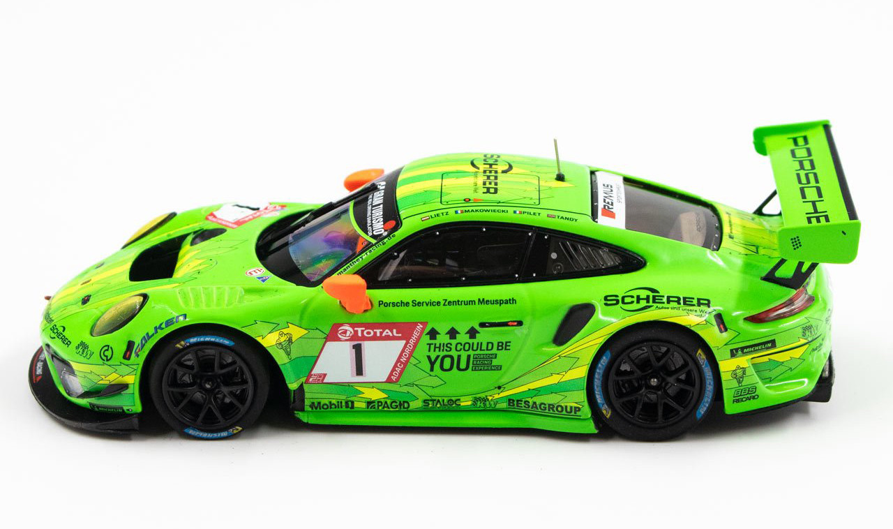 1/43 Minichamps Porsche 911 GT3 R #1 24h Nürburgring 2019 Manthey Racing Car Model