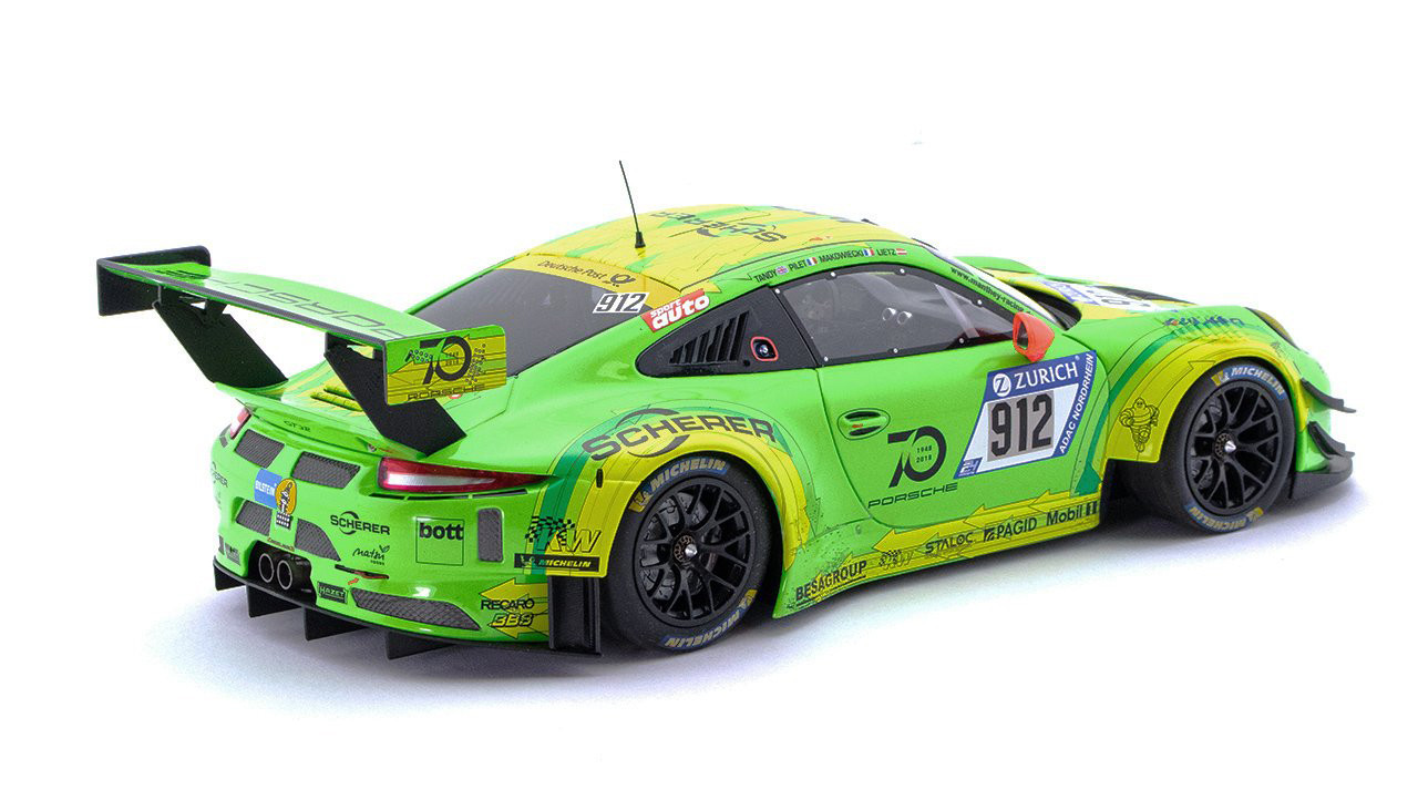 1/18 Minichamps Porsche 911 (991) GT3 R #912 Winner 24h Nürburgring 2018 Manthey Grello Car Model