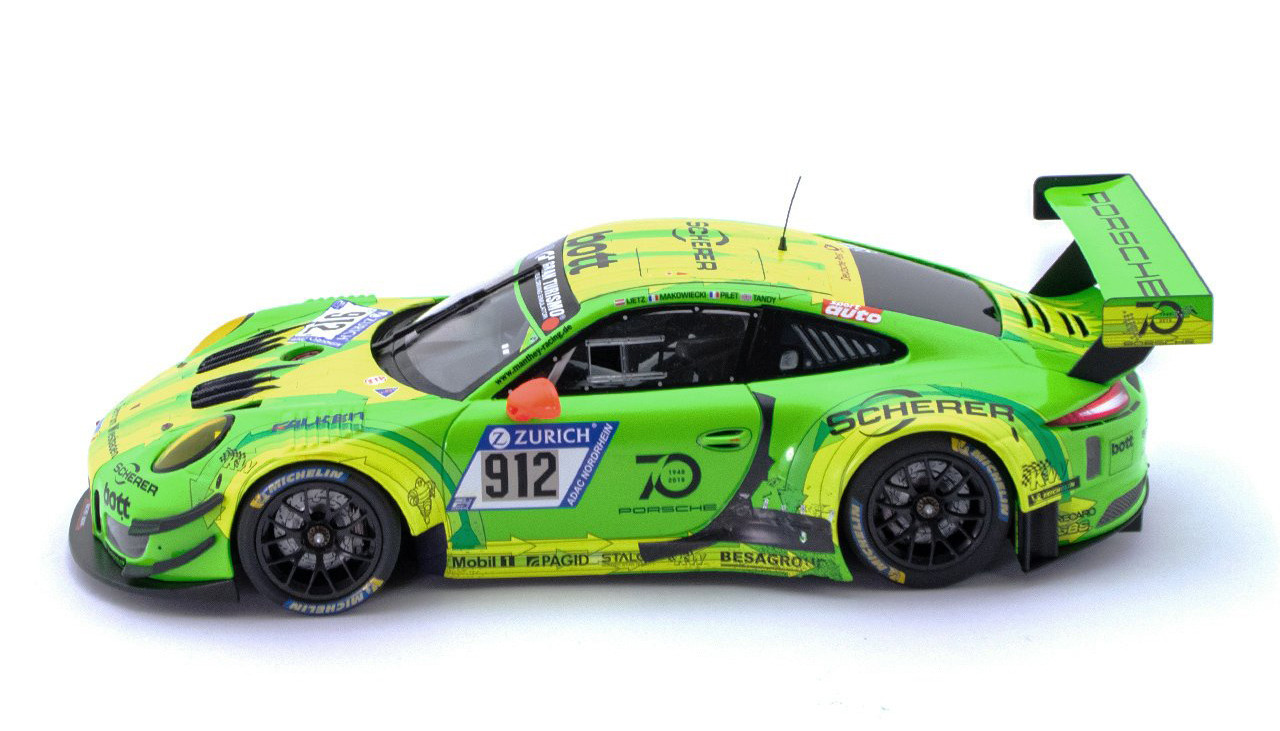 1/18 Minichamps Porsche 911 (991) GT3 R #912 Winner 24h Nürburgring 2018 Manthey Grello Car Model