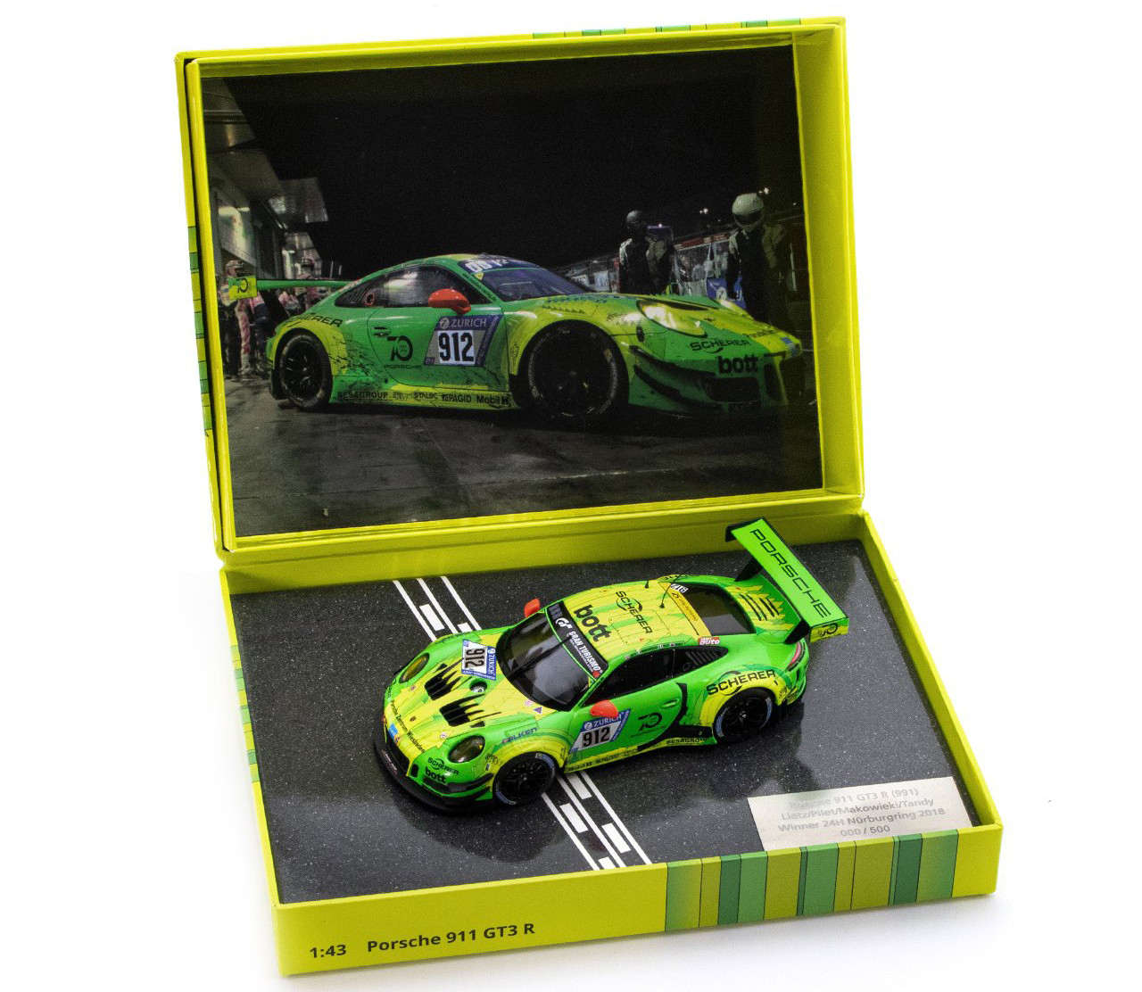1/43 Minichamps Porsche 911 (991) GT3 R #912 Winner 24h
