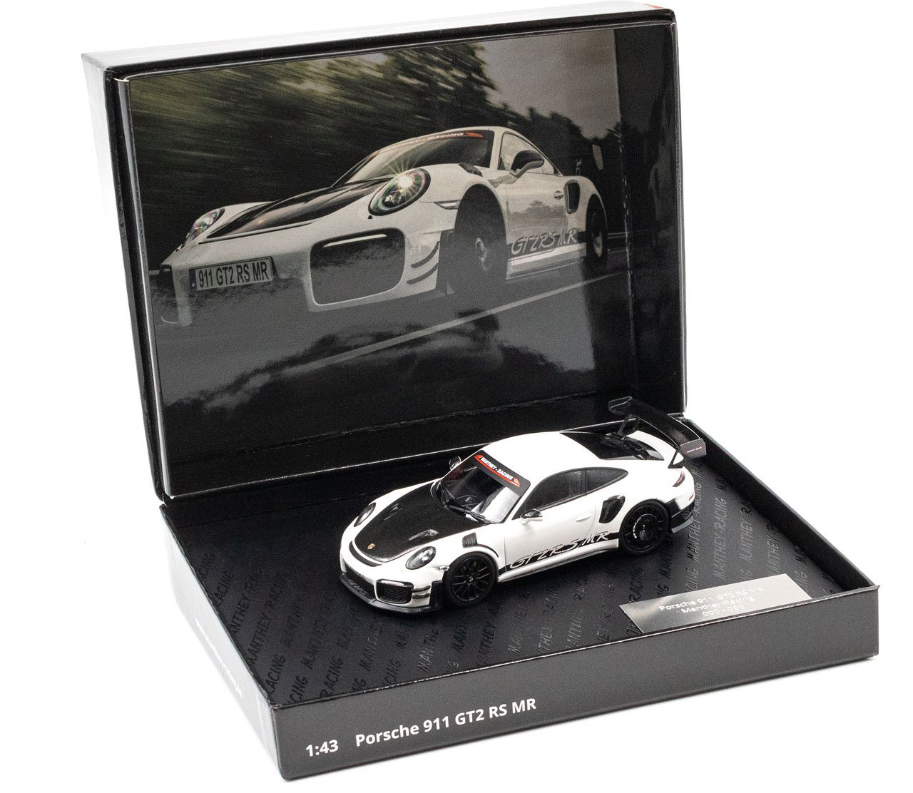 1/43 Minichamps Porsche 911 (991 II) GT3 RS MR Manthey Racing (White & Black) Car Model