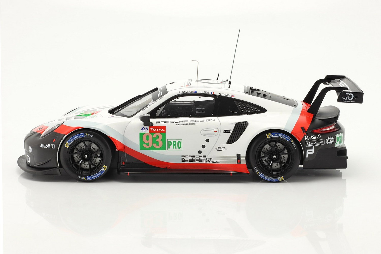 1/18 IXO Porsche 911 (991) RSR #93 24h LeMans 2018 Porsche GT Team Car Model