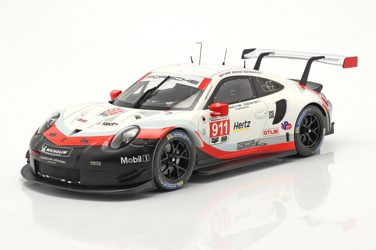 1/18 IXO Porsche 911 (991) RSR #911 24h Daytona 2018 Porsche GT Team Car Model