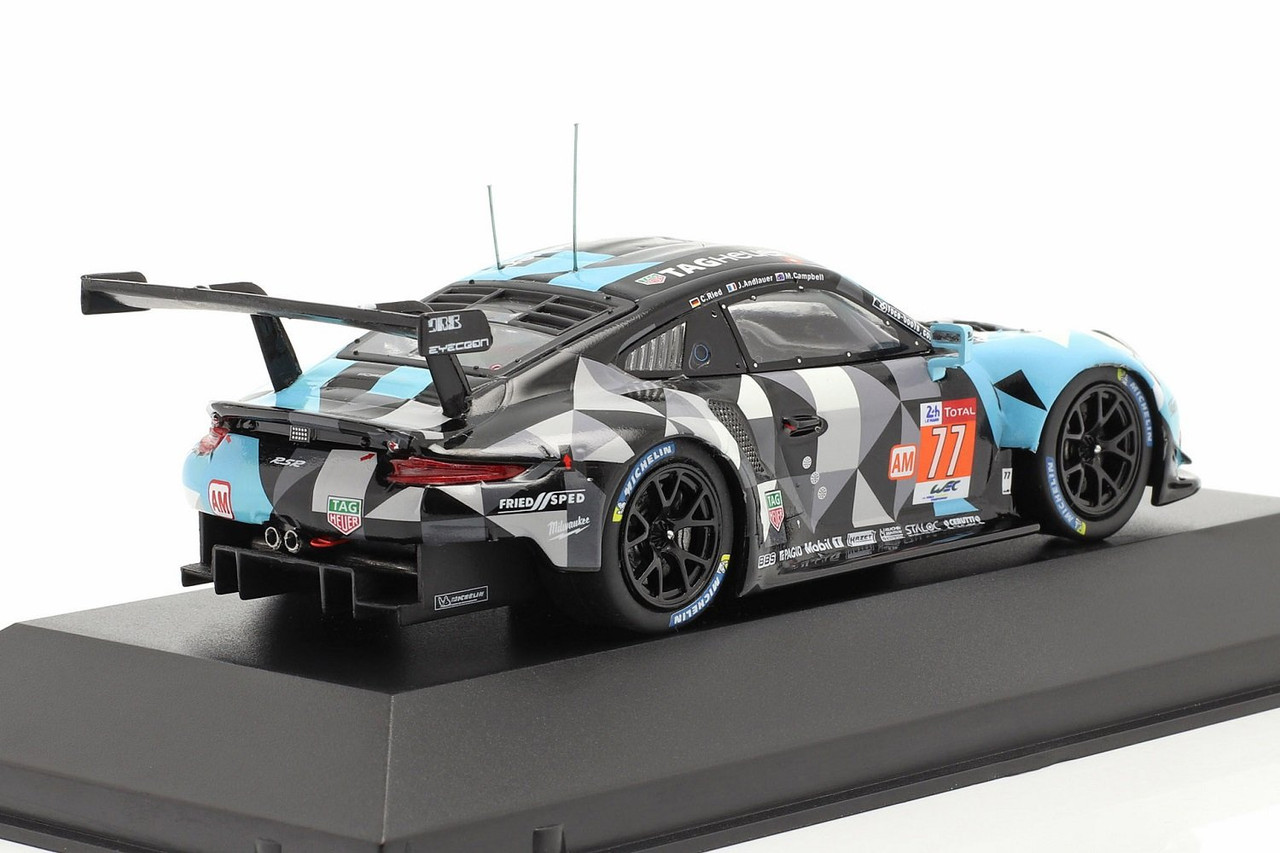 1/43 IXO Porsche 911 (991) RSR #77 Winner LMGTE Am 24h LeMans 2018 Car Model