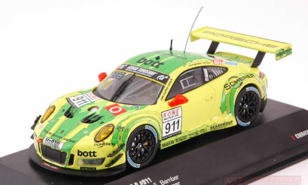 1/43 CMR Porsche 911 (991) GT3 R #911 Winner VLN 1 Nürburgring 2018 Manthey Grello Car Model