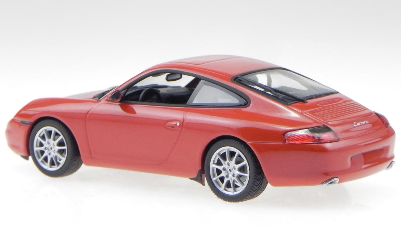 1/43 Minichamps 2001 Porsche 911 Carrera Coupe (Orange Red Metallic) Car Model