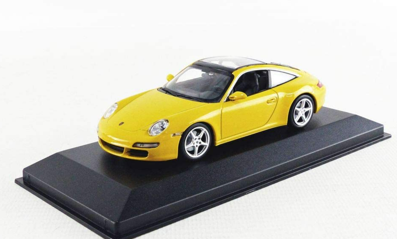 1/43 Minichamps 2006 Porsche 911 (997) Targa (Yellow) Car Model