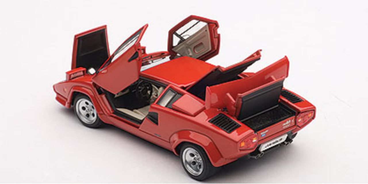 1/43 AUTOart LAMBORGHINI COUNTACH 5000 S 5000S - RED WITH OPENINGS Diecast Car Model