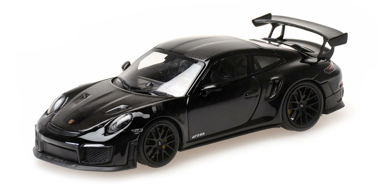 1/43 Minichamps 2018 Porsche 911 (991.2) GT2 RS Weissach Package (Black with Black Rims) Car Model