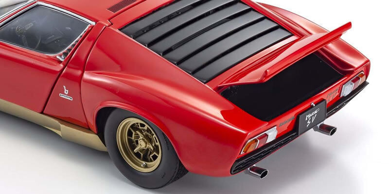 1/18 Kyosho Lamborghini Miura P400SV (Red & Gold) Diecast Car
