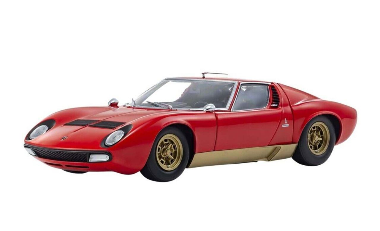 1/18 Kyosho Lamborghini Miura P400SV (Red & Gold) Diecast Car Model