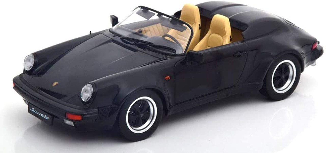 1/18 KK-Scale 1989 Porsche 911 Speedster (Black) Diecast Car Model