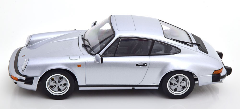 1/18 KK-Scale 1988 Porsche 911 Carrera Coupe 3.2 (Silver) Diecast