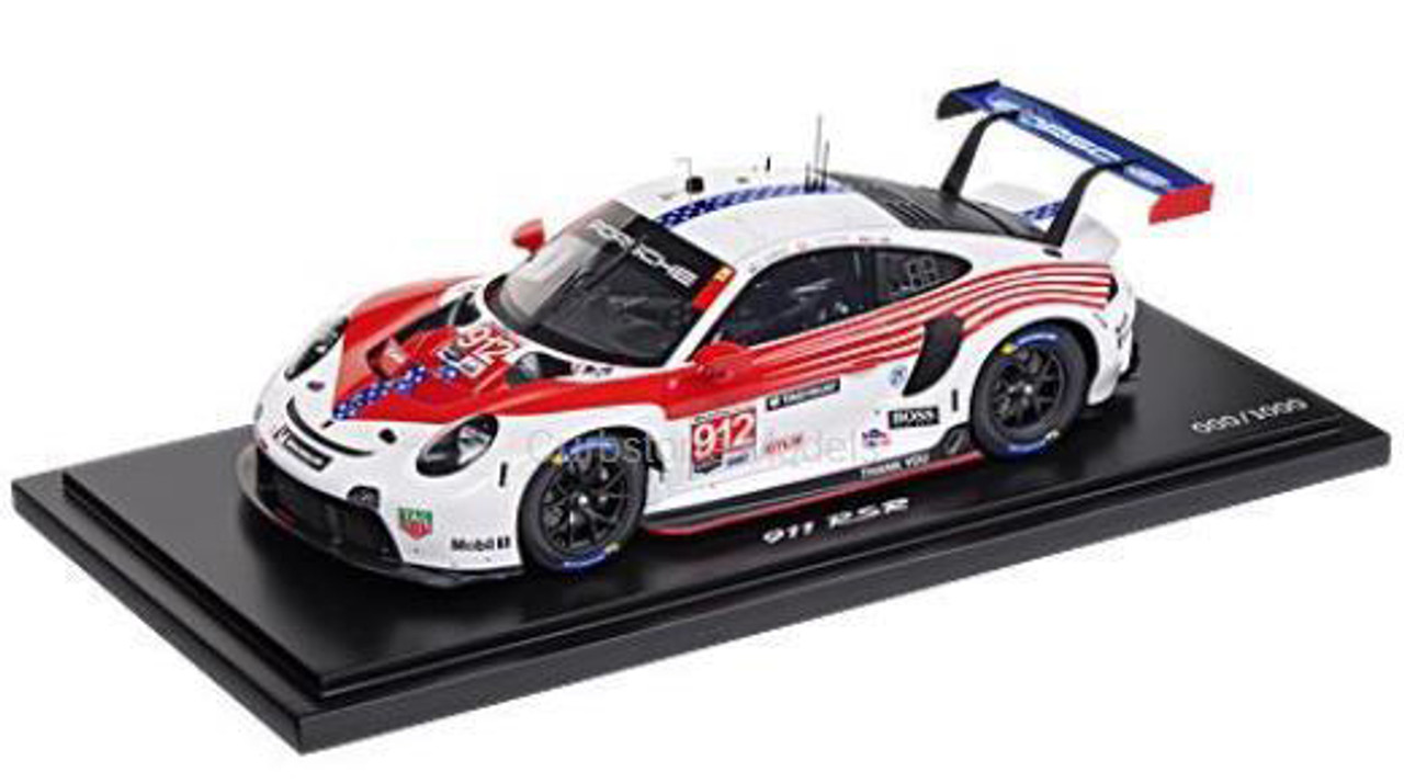 1/18 Dealer Edition Porsche 911 RSR #912 2nd GTLM class 12h Sebring IMSA 2020 Car Model with Showcase