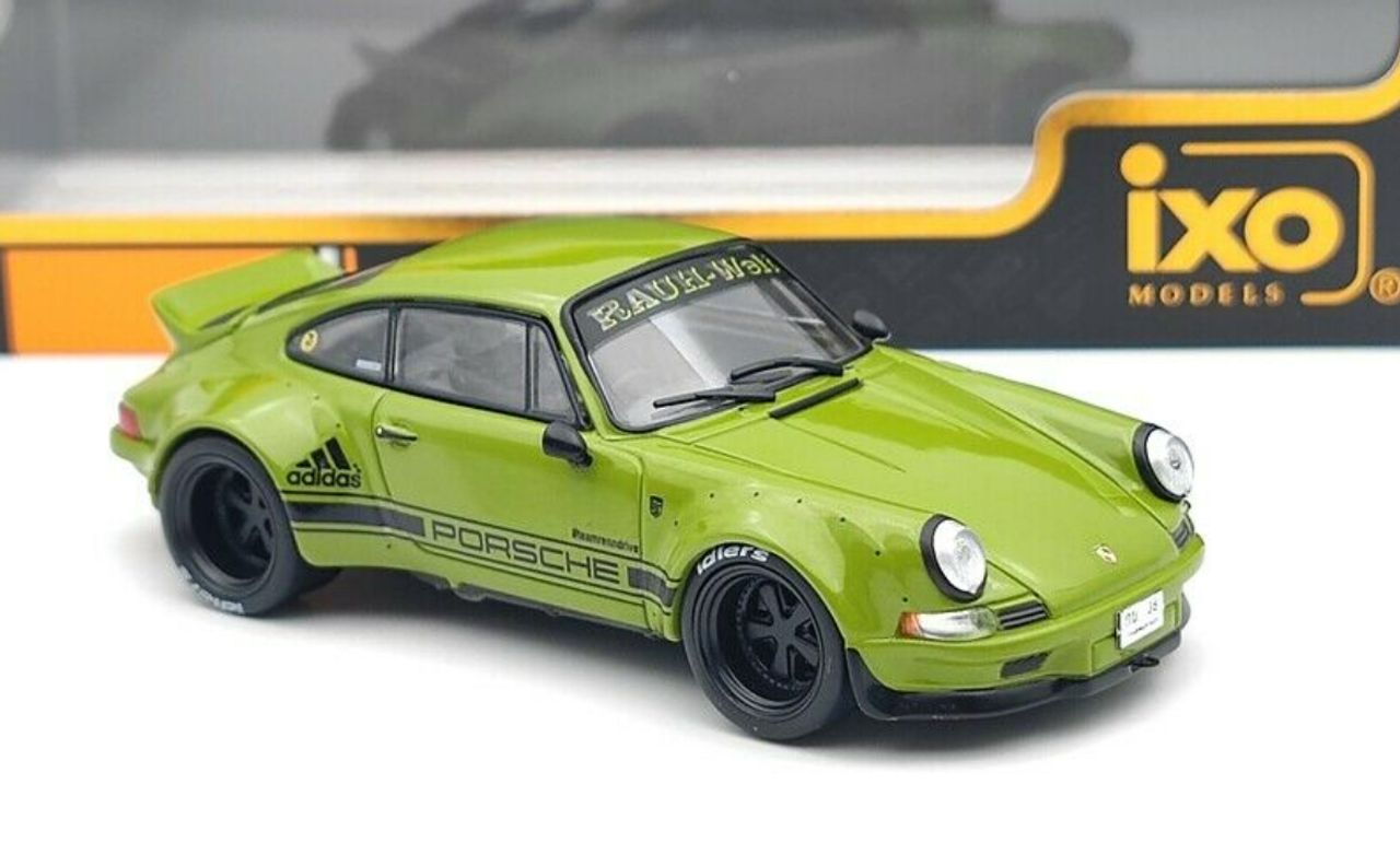 1/43 IXO Porsche 911 (964) RWB Rauh-Welt Backdate RHD (Olive Green) Car  Model - LIVECARMODEL.com