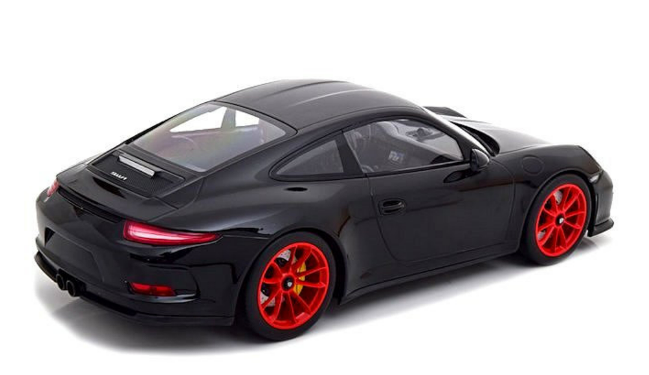 1/12 Minichamps Porsche 911 (991) R (Black with Red Wheels) Car Model