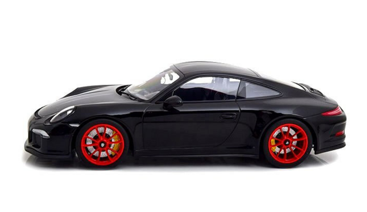 1/12 Minichamps Porsche 911 (991) R (Black with Red Wheels) Car Model