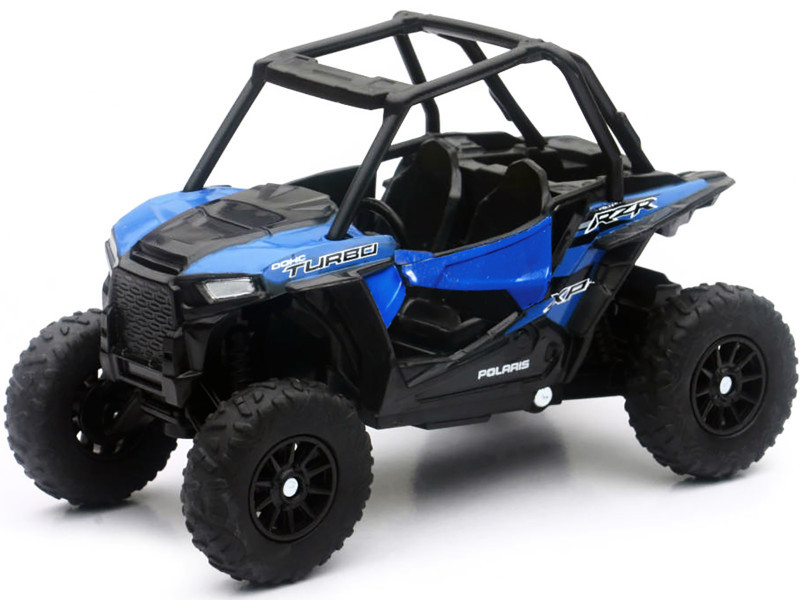 Polaris RZR XP Turbo DOHC Mini ATV Blue and Black Diecast Model by