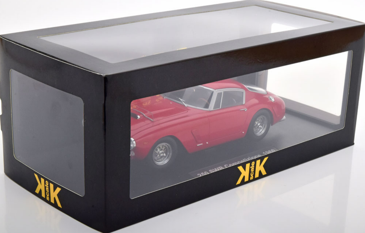 1/18 KK-Scale Ferrari 250 GT SWB Plain Body Version 1961 (Red) Car Model