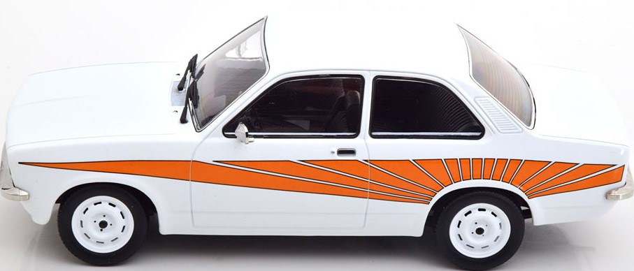 1/18 KK-Scale 1973 Opel Kadett C Swinger (White & Orange) Car