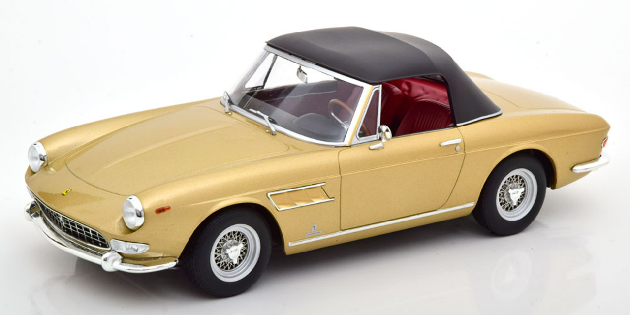 1/18 KK-Scale 1964 Ferrari 275 GTS Pininfarina Spyder (Gold Metallic) Car Model