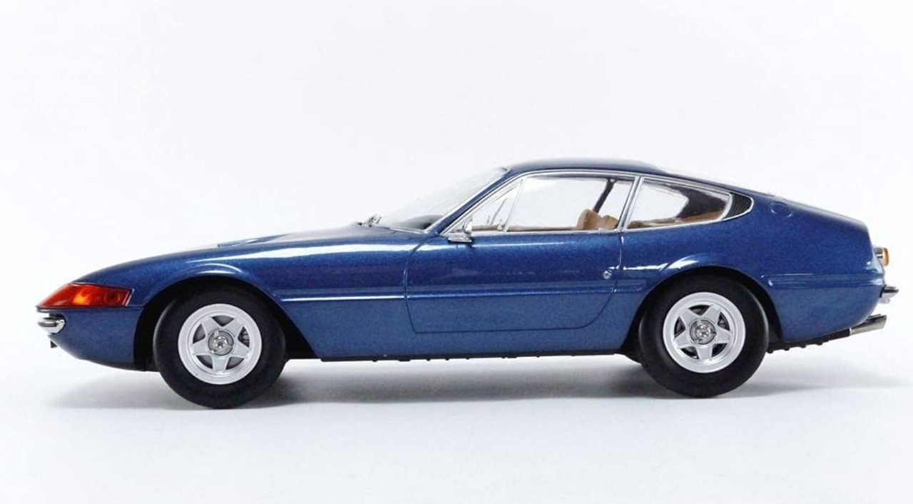 1/18 KK-Scale 1971 Ferrari 365 GTB/4 Daytona Coupe Series 2 (Blue Metallic) Car Model