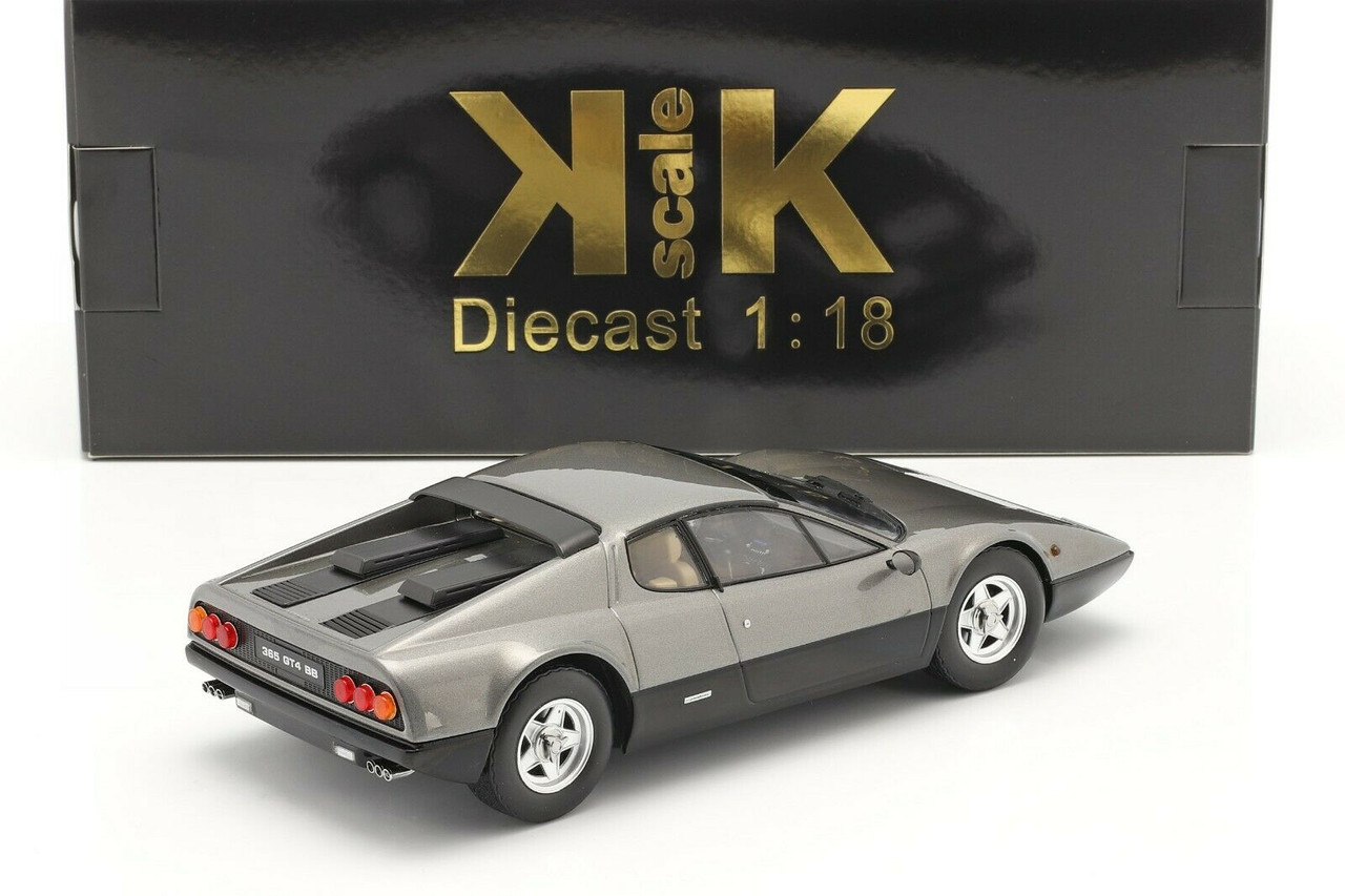 1/18 KK-Scale 1973 Ferrari 365 GT4 BB (Gun Metal Grey) Car Model