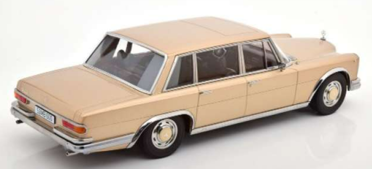1/18 KK-Scale 1963 Mercedes-Benz 600 SWB (W100) (Light Gold Metallic) Car Model