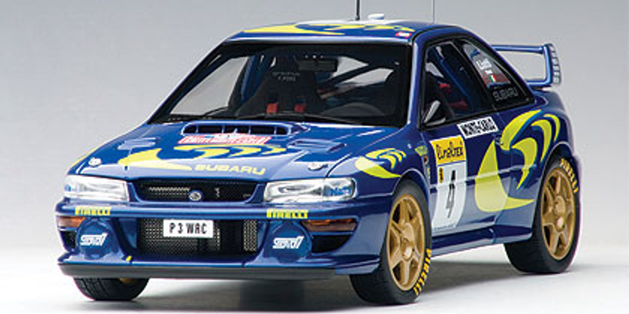 1/18 AUTOart 1997 Subaru Impreza WRC #4 Rally of Monte Carlo Piero Liatti,  Fabriziapons Car Model