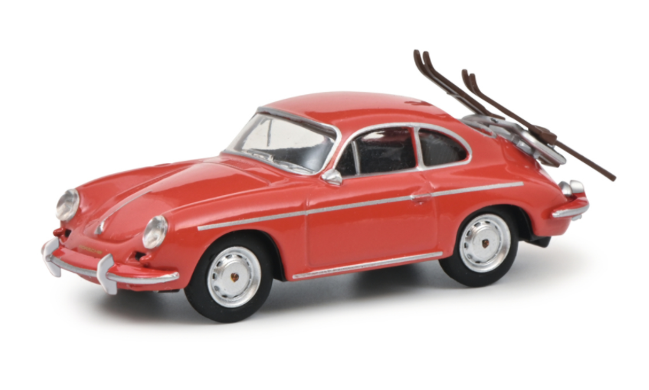  1/64 Schuco Porsche 356 SKI-HOLiDAYS Diecast Car Model