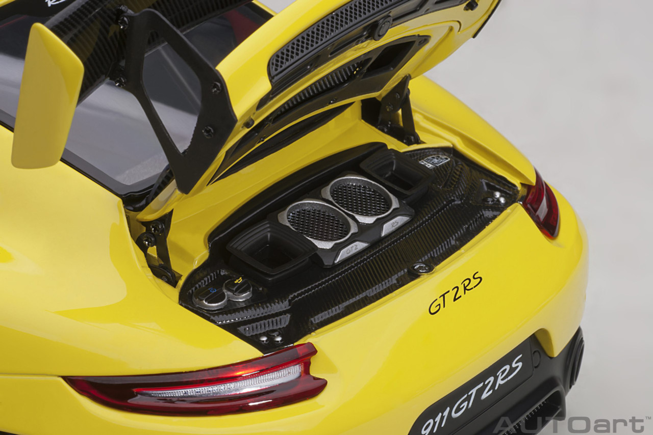 1/18 AUTOart Porsche 911 (991.2) GT2 RS Weissach Package (Racing Yellow) Car Model
