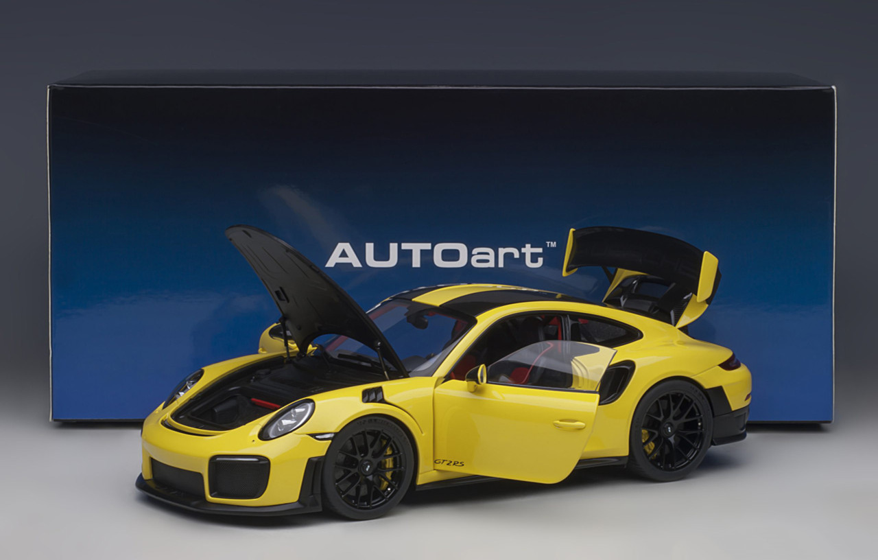 1/18 AUTOart Porsche 911 (991.2) GT2 RS Weissach Package (Racing Yellow) Car Model