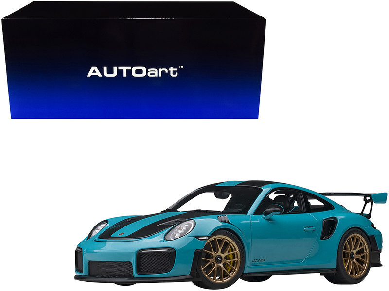 1/18 AUTOart Porsche 911 (991.2) GT2 RS Weissach Package (Miami Blue) Car Model