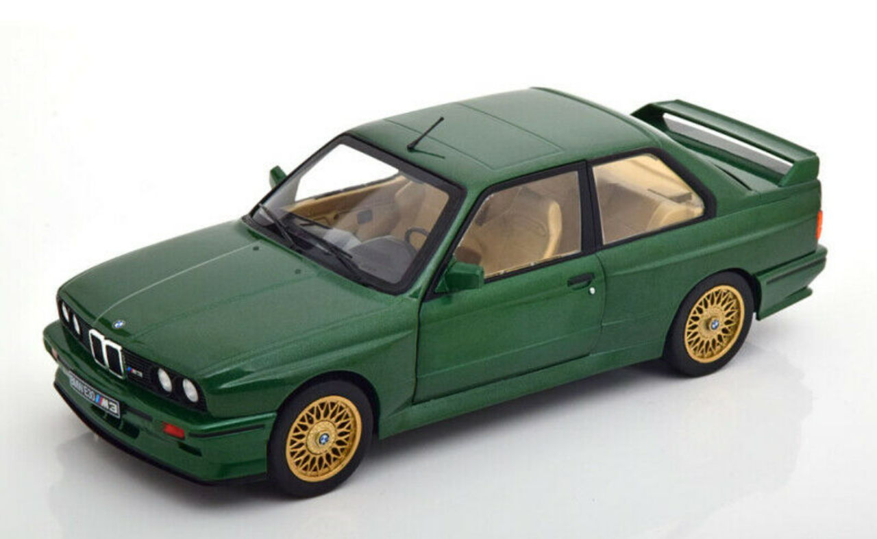 1/18 Solido 1990 BMW E30 Coupe M3 (British Racing Green) Diecast Car Model