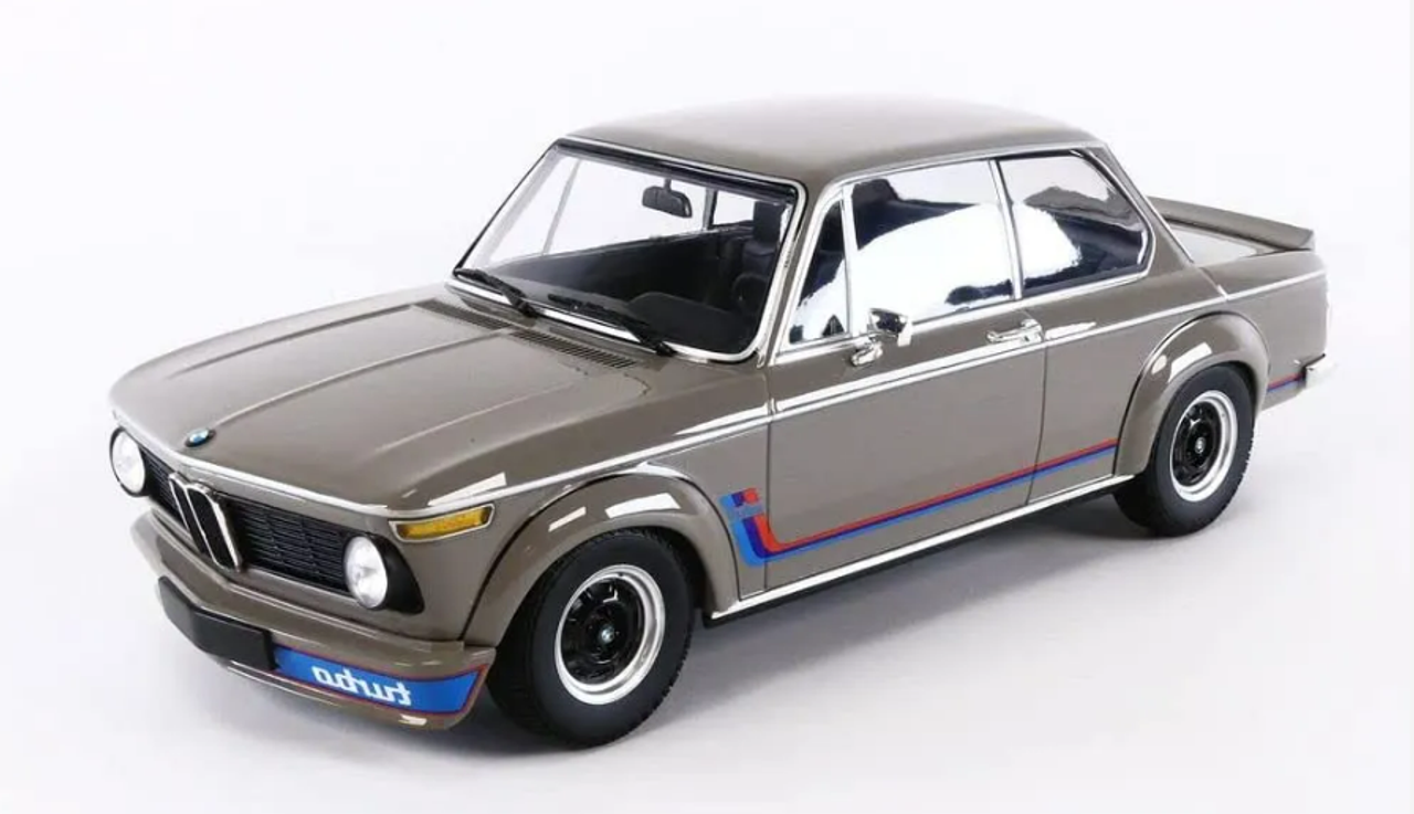 1/18 Minichamps 1973 BMW 2002 Turbo (E20) (Grey Brown) Diecast Car Model