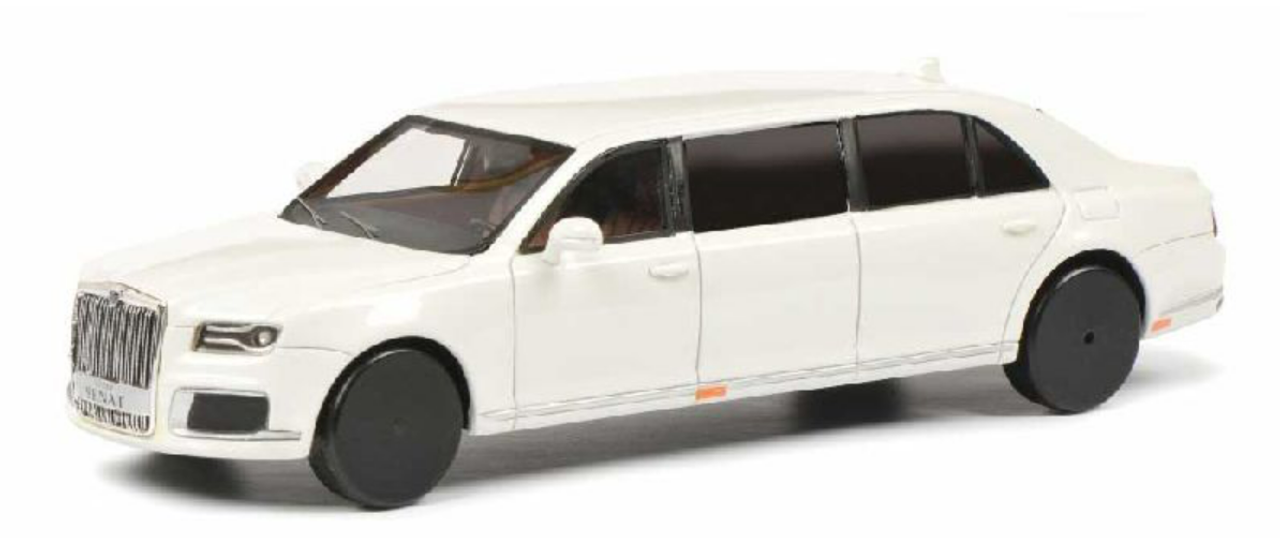 1/43 Schuco Aurus Senat State limousine Russia Vladimir Putin (White) Diecast Car Model