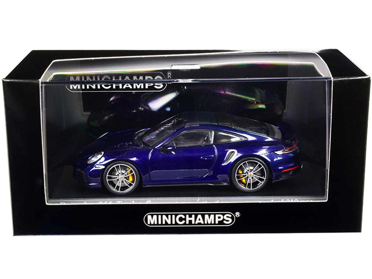 2020 Porsche 911 Turbo S Blue Metallic Limited Edition to 312 pieces Worldwide 1/43 Diecast Model Car by Minichamps