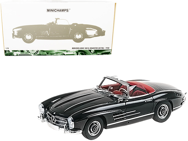 1/18 Minichamps 1958 Mercedes 300 SL (W198) Roadster (Black