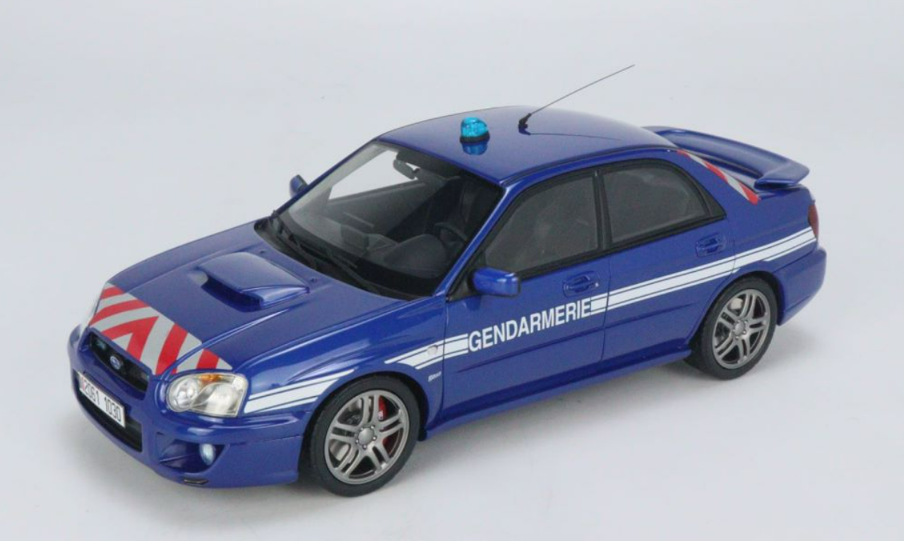 1/18 OTTO 2006 Subaru Impreza STI WRX Gendarmerie Resin Car Model