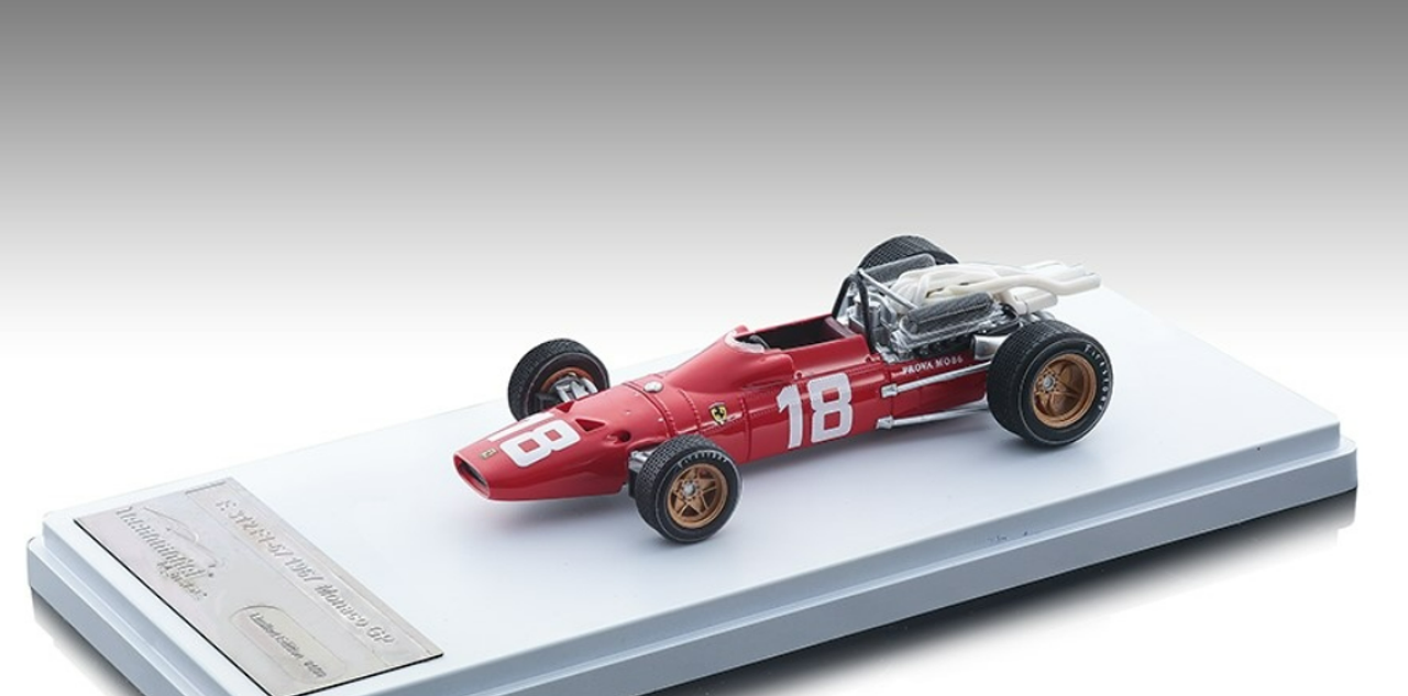 1/43 Tecnomodel 1967 Lorenzo Bandini Ferrari 312/67 #18 Monaco GP Formula 1 Car Model