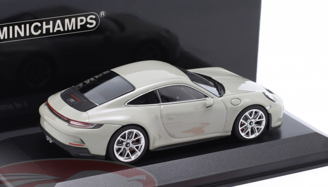 1/43 Minichamps 2021 Porsche 911 (992) GT3 Touring (Chalk Grey with Silver Wheels) Car Model