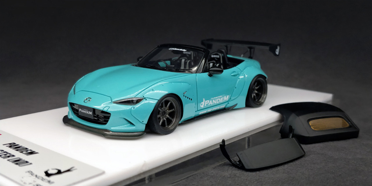 1/43 MAKEUP Make Up Mazda MX-5 MX5 Miata Pandem (Green Blue) Diecast Car Model Limited 50